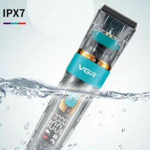 Акумуляторна машинка для стрижки (clipper) VGR V-695, 6 насадок, регулятор висоти, LED display