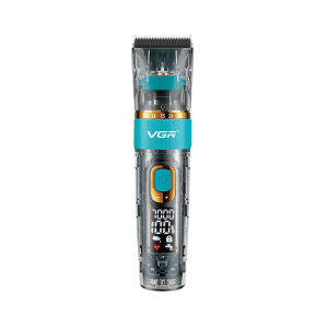 Акумуляторна машинка для стрижки (clipper) VGR V-695, 6 насадок, регулятор висоти, LED display
