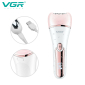 Епілятор VGR 6 в 1 V-733 PINK, 12 насадок, IPX7, LED display