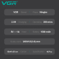Набір для стрижки VGR 5 в 1 V-111, 9 насадок, LED display