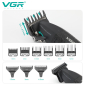 Комплект VGR 2 в 1 V-640 BLACK акумуляторна машинка для стрижки (clipper) та триммер