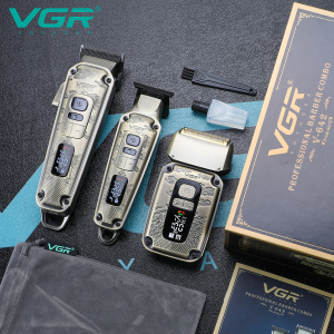 Комплект VGR 3 в 1 V-642 акумуляторна машинка для стрижки (clipper), триммер та електробритва (шейвер)