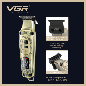 Комплект VGR 3 в 1 V-642 акумуляторна машинка для стрижки (clipper), триммер та електробритва (шейвер)