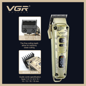 Комплект VGR 3 в 1 V-642 акумуляторна машинка для стрижки (clipper), триммер та електробритва (шейвер)