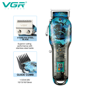 Комплект VGR 3 в 1 V-645 акумуляторна машинка для стрижки (clipper), триммер та електробритва (шейвер)
