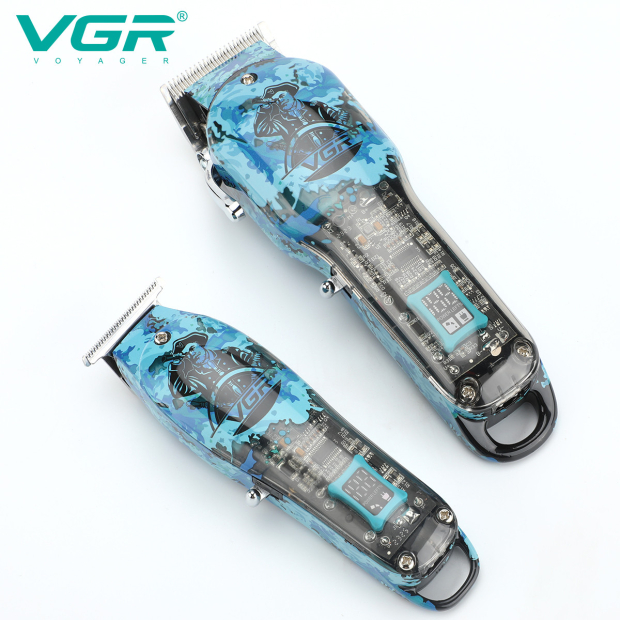 Комплект VGR 3 в 1 V-645 акумуляторна машинка для стрижки (clipper), триммер та електробритва (шейвер)