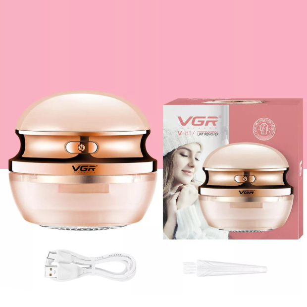 Акумуляторна машинка для видалення ковтунців VGR V-817 PINK