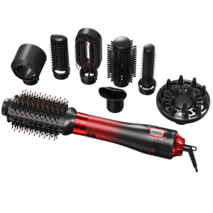 Фен-стайлер VGR 8 в 1 V-488 RED, 8 насадок, 4 режими