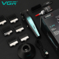 Акумуляторна машинка для стрижки (clipper) VGR V-270, 6 насадок, 9000 RPM, 2500 mAh, LED display