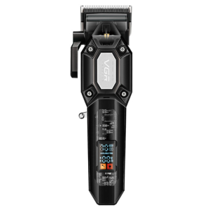 Акумуляторна машинка для стрижки (clipper) VGR V-600 BLACK, 6 насадок, регулятор висоти, LED display, 7000 RPM