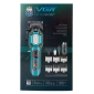 Акумуляторна машинка для стрижки (clipper) VGR V-600 BLACK, 6 насадок, регулятор висоти, LED display, 7000 RPM
