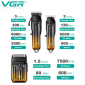 Комплект VGR 3 в 1 V-644 акумуляторна машинка для стрижки (clipper), триммер та електробритва (шейвер)
