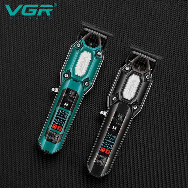 Тример VGR V-900 BLACK, 4 насадки, LED display, 7000 RPM