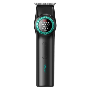 Тример VGR V-977 BLACK, регулювання потужності 6000 - 8000 RPM, 2500 mAh, 4 насадки, LED display