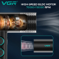 Фен професійний VGR V-401 RED, 40 рівнів обдування 70000 - 110000 RPM, 40 рівнів температури 60°C - 100°C, 3 насадки