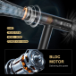 Фен професійний VGR V-427, 4 рівні обдування, 3 рівні температури, 110000 RPM, 3 насадки