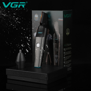 Тример VGR 2 в 1 V-603, 2 насадки (для носу та волосся), IPX5