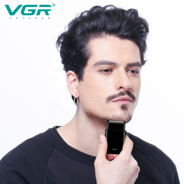 Електробритва VGR V-390 шейвер BLACK, висувний тример