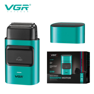 Електробритва VGR V-307 GREEN шейвер, подвійне лезо, 2000mAh, 9000 RPM