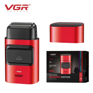Електробритва VGR V-307 RED шейвер, подвійне лезо, 2000mAh, 9000 RPM