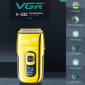 Електробритва VGR V-332 GOLD шейвер, подвійне лезо, триммер, LED Display