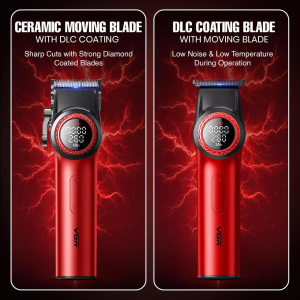 Комплект VGR 2 в 1 V-001&V-977 RED, акумуляторна машинка для стрижки (clipper) і тример