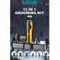 Набір для стрижки VGR 13 в 1 V-173 YELLOW, 13 насадок, LED display
