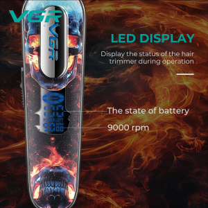 Тример V-260 RED, 3 насадки, 2000mAh, 9000 RPM, LED display