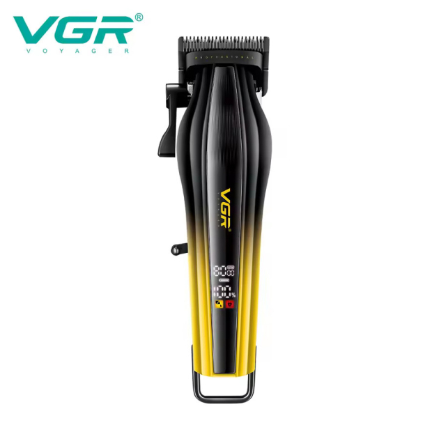 Акумуляторна машинка для стрижки (clipper) VGRV-273 GOLD, 6 насадок, 8000 RPM, 3000 mAh, LED display