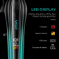 Акумуляторна машинка для стрижки (clipper) VGRV-273 GREEN, 6 насадок, 8000 RPM, 3000 mAh, LED display