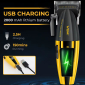 Акумуляторна машинка для стрижки (clipper) VGR V-285, 6 насадок, 9000 RPM, 2000 mAh, LED display