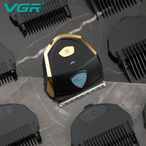 Акумуляторна машника для стрижки (clipper) VGR V-910, 9 насадок, IPX7