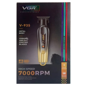 Тример VGR V-935 GOLD, 5 насадок, 7000 RPM, LED display
