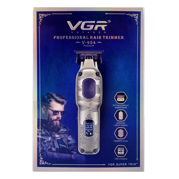 Тример VGR V-954, 4 насадки, 7000 RPM, LED Display