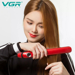 Плойка VGR V-518 RED, температура від 100 ° C до 230 ° C, керамічне покриття, LED display, 40 Вт