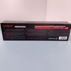 Плойка VGR V-518 RED, температура від 100 ° C до 230 ° C, керамічне покриття, LED display, 40 Вт