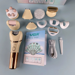 Епілятор VGR 7 в 1 V-756 GOLD, 7 насадок, IPX7