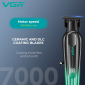 Тример VGR V-935 GREEN, 5 насадок, 7000 RPM, LED display