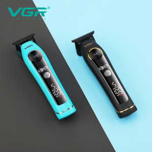 Тример VGR V-299 BLACK, 4 насадки, 9000RPM, 2000 mAh, 5 рівнів швидкості, LED display