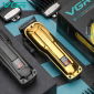 Акумуляторна машинка для стрижки (clipper) VGR V-138 GOLD, 4 насадки, 7000 RPM, 2500 mAh, LED display